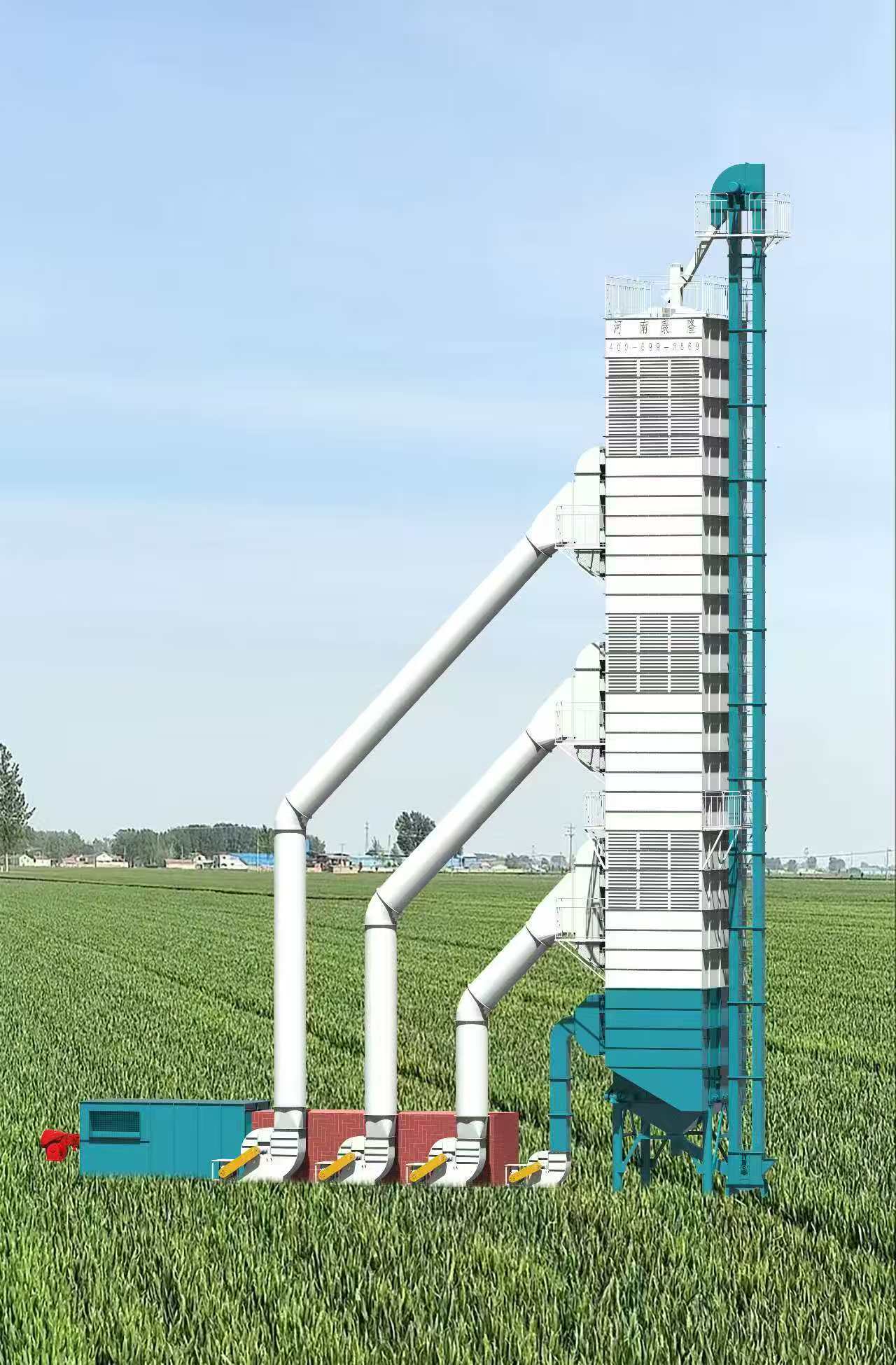 新型300吨粮食烘干塔