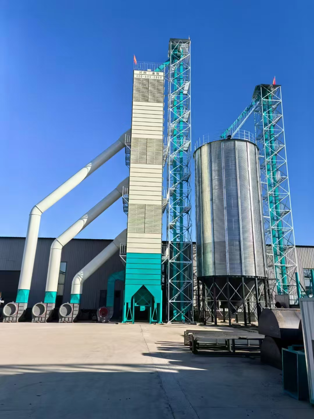 新型500吨粮食烘干塔
